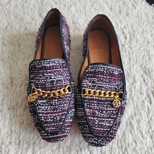 Tory Burch Tweed Loafers - Size 9.5